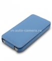 Кожаный чехол для iPhone 5 / 5S Melkco Premium Leather Case - Jacka Type, цвет Blue LC