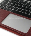 Кожаный чехол-книжка для Macbook Air 11" PDair Book Type, цвет croco red (GRIPMMBX1)