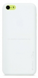 Чехол-накладка для iPhone 5C Melkco Ultra thin Air PP case 0.4mm, цвет white