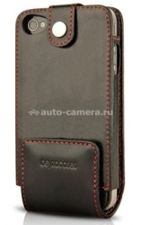 Кожаный чехол для iPhone 4/4S BeyzaCases Multi Flip Case, цвет black (BZ19304)