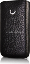 Кожаный чехол для Nokia E6 BeyzaCases Retro Super Slim Strap, цвет flo black (BZ20836)