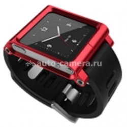 Силиконовый чехол-браслет на запястье для iPod 6G LunaTik RedRun, цвет red (LTRED-004)