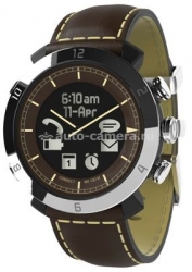 Умные часы для iPhone, Samsung и HTC Cogito Classic с кожаным ремешком, цвет Brown (CW2.0-010-01)