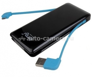 Универсальный внешний аккумулятор для iPhone, iPad, Samsung и HTC Lomui Power Bank Fairy 6000 mAh, цвет Black (L358)